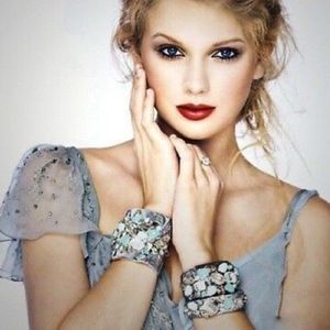 2 New Ted Rossi Crystal Cuff Bracelets Turquoise